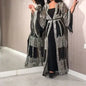 2024 Abaya Dubai Muslim Luxury Dress High Class Embroidery Lace Sequins Ramadan Kaftan Isla African Clothes 2 Piece Set