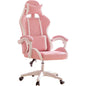 WCG Cute Pink Gaming Chair with Leg Rest Girl Home Office Computer Chair Ergonomic Internet Café Gaming Chair Lift Spin 2023