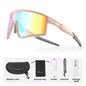 WEST BIKING Colorful Photochromic Glasses Women Pink Frame Aesthetic Sunglasses UV400 Couple'S Cool Biking Sport Sunglasses