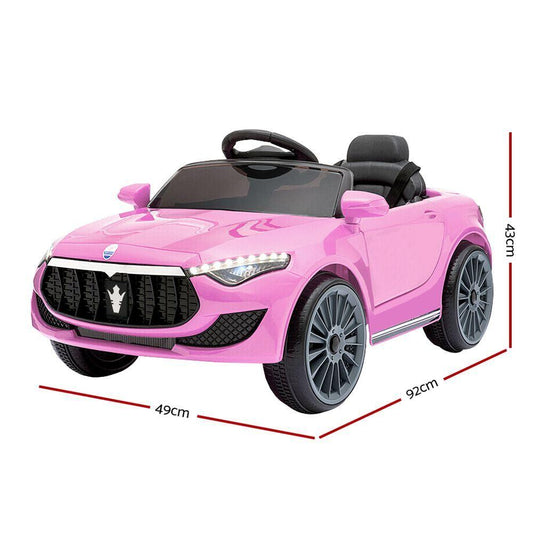 Rigo Kids Ride On Car Battery Electric Toy Remote Control Pink Cars