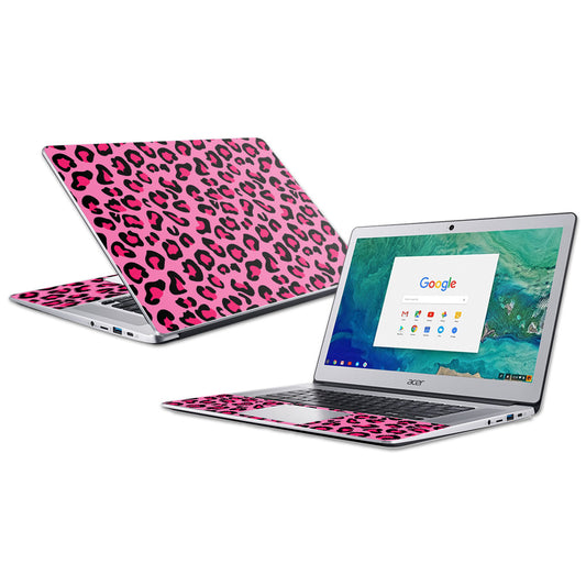 MightySkins ACCR1518-Pink Leopard Skin for 15 in. 2018 Acer Chromebook