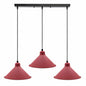 Retro Industrial Hanging Chandelier Ceiling Cone Shade pink colour